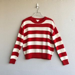 H&M | Red & White Striped Sweater